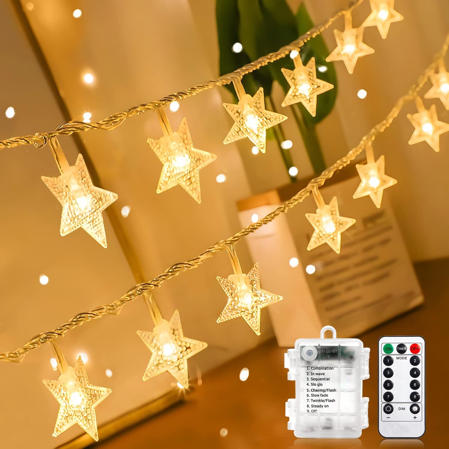 10 ft Star Fairy Lights