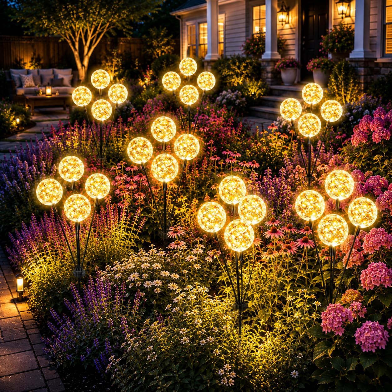 10-Pack Solar Firefly Lights