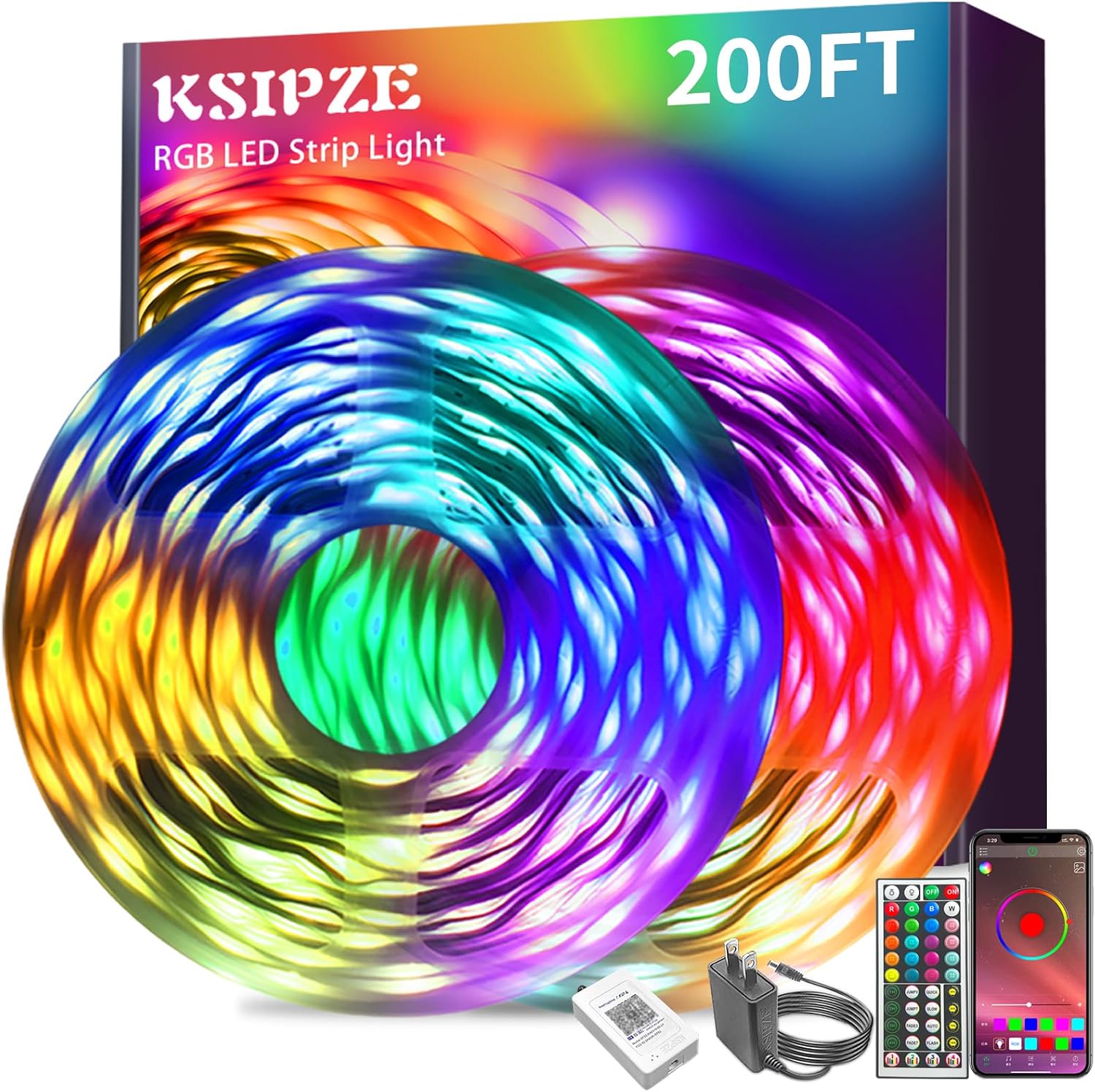100 ft RGB LED Strip with App Control
