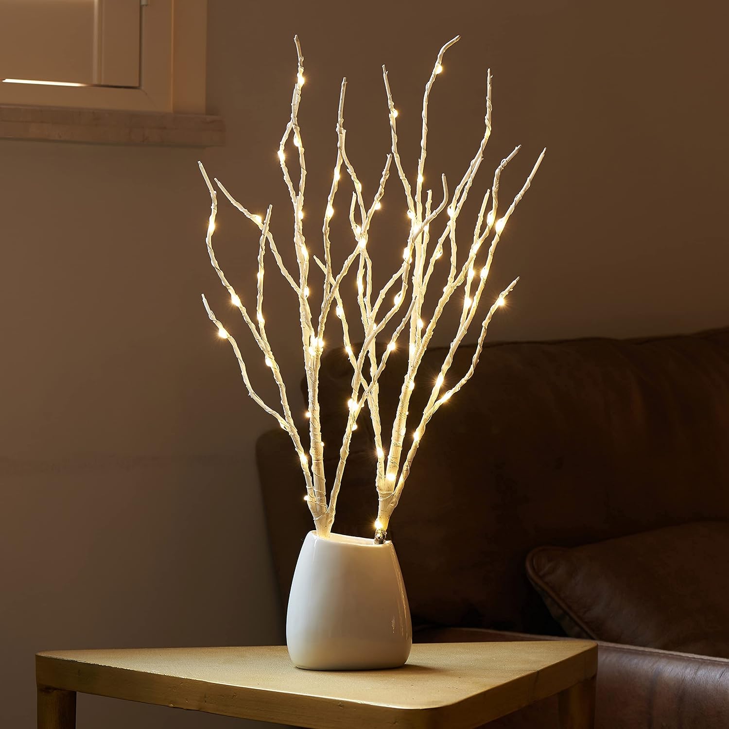 18-inch LED Birch Branches with Timer