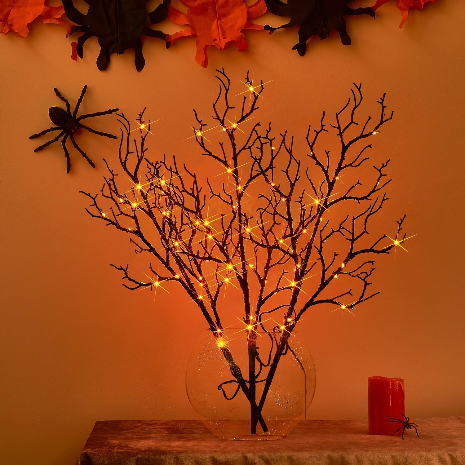 18-inch LED Birch Branches with Timer