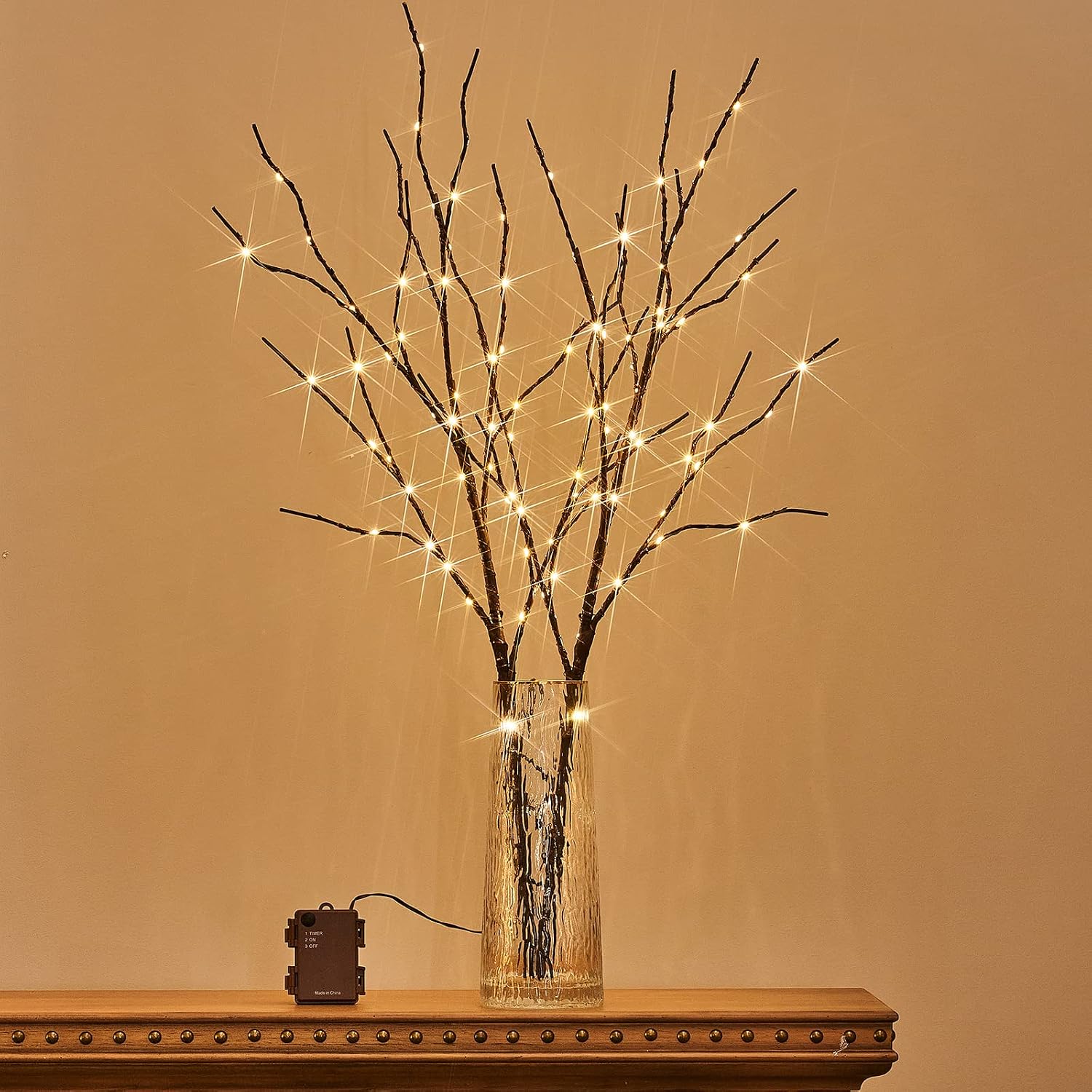 18-inch LED Birch Branches with Timer