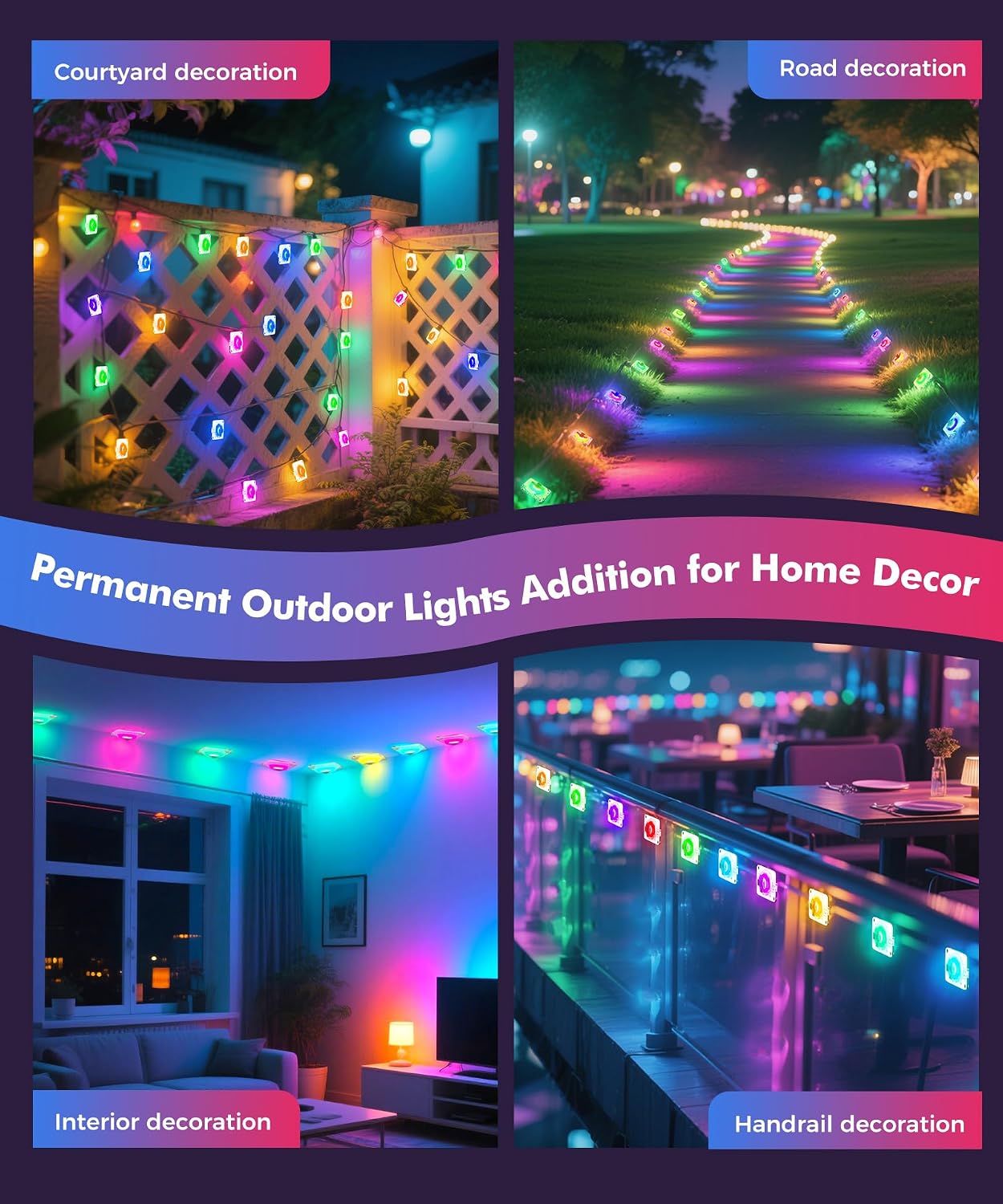 200 Ft Permanent Outdoor Lights