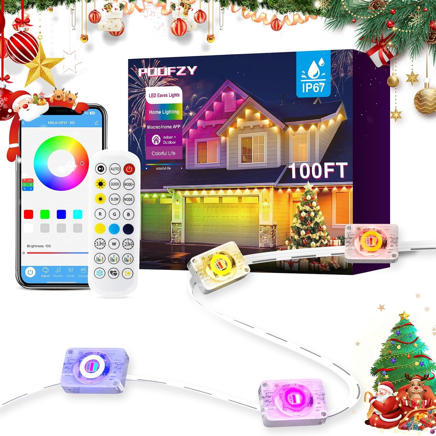 200 Ft Permanent Outdoor Lights