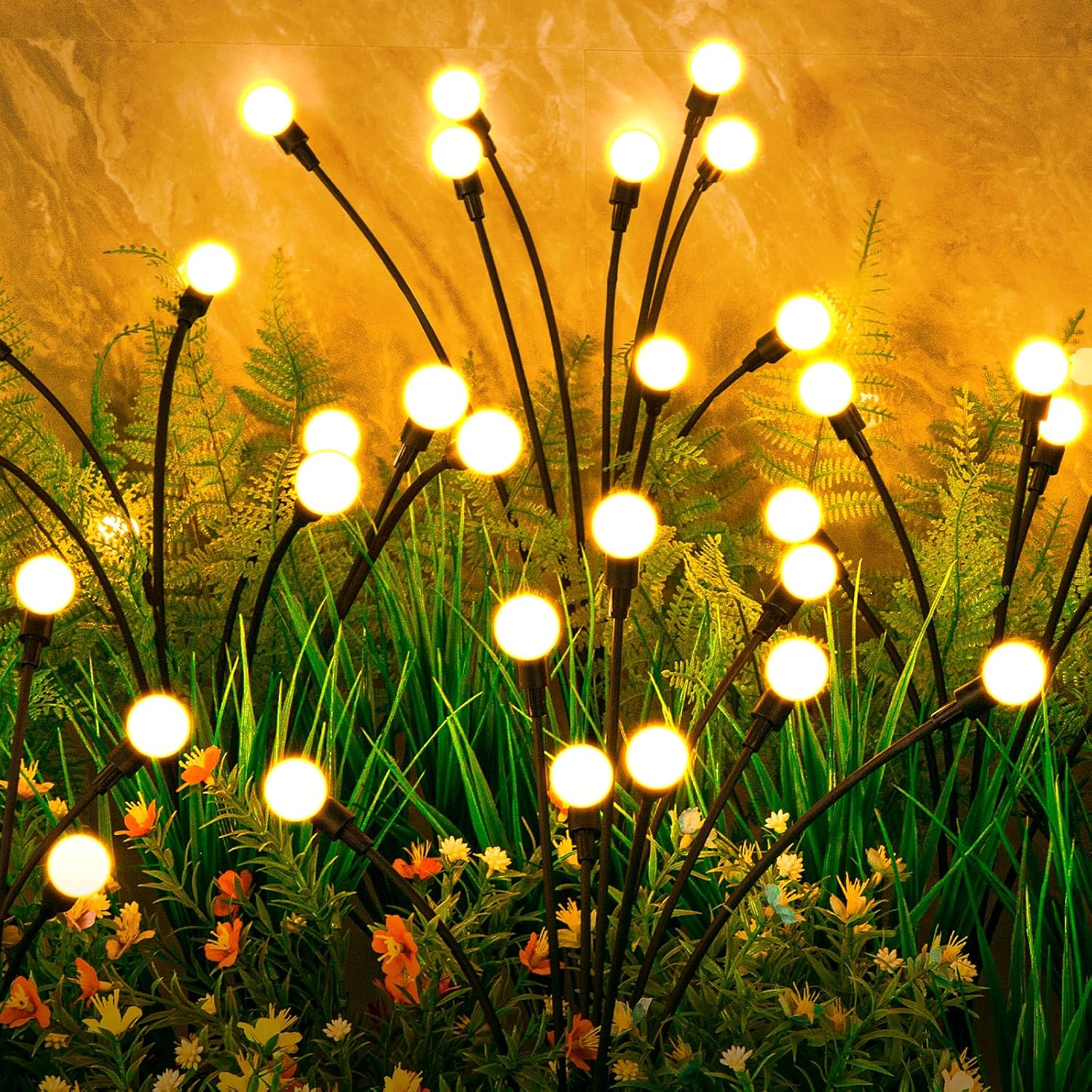 4-Pack Solar Firefly Lights