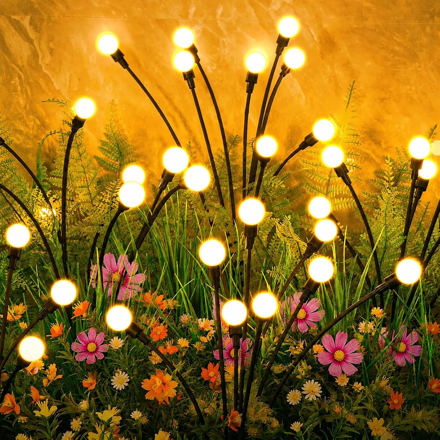4-Pack Solar Firefly Lights