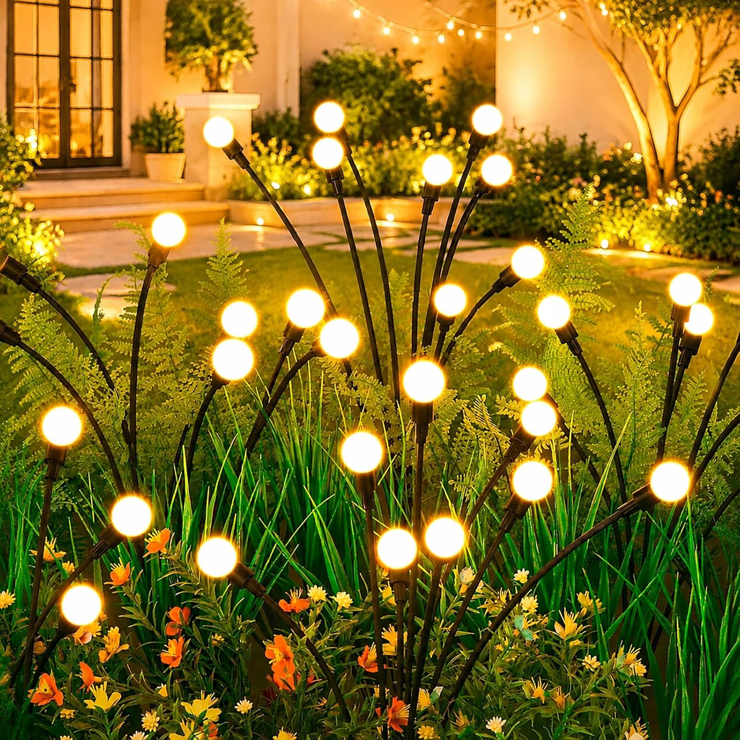 4-Pack Solar Firefly Lights