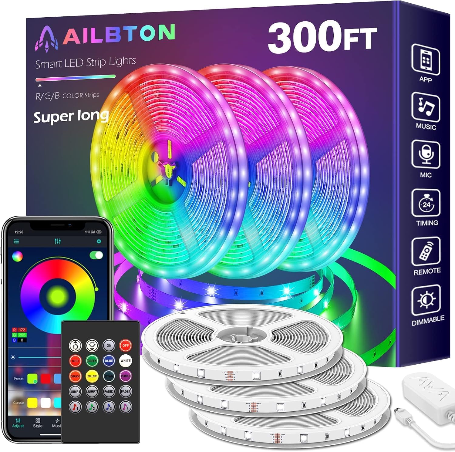 400 ft RGB Outdoor String Lights