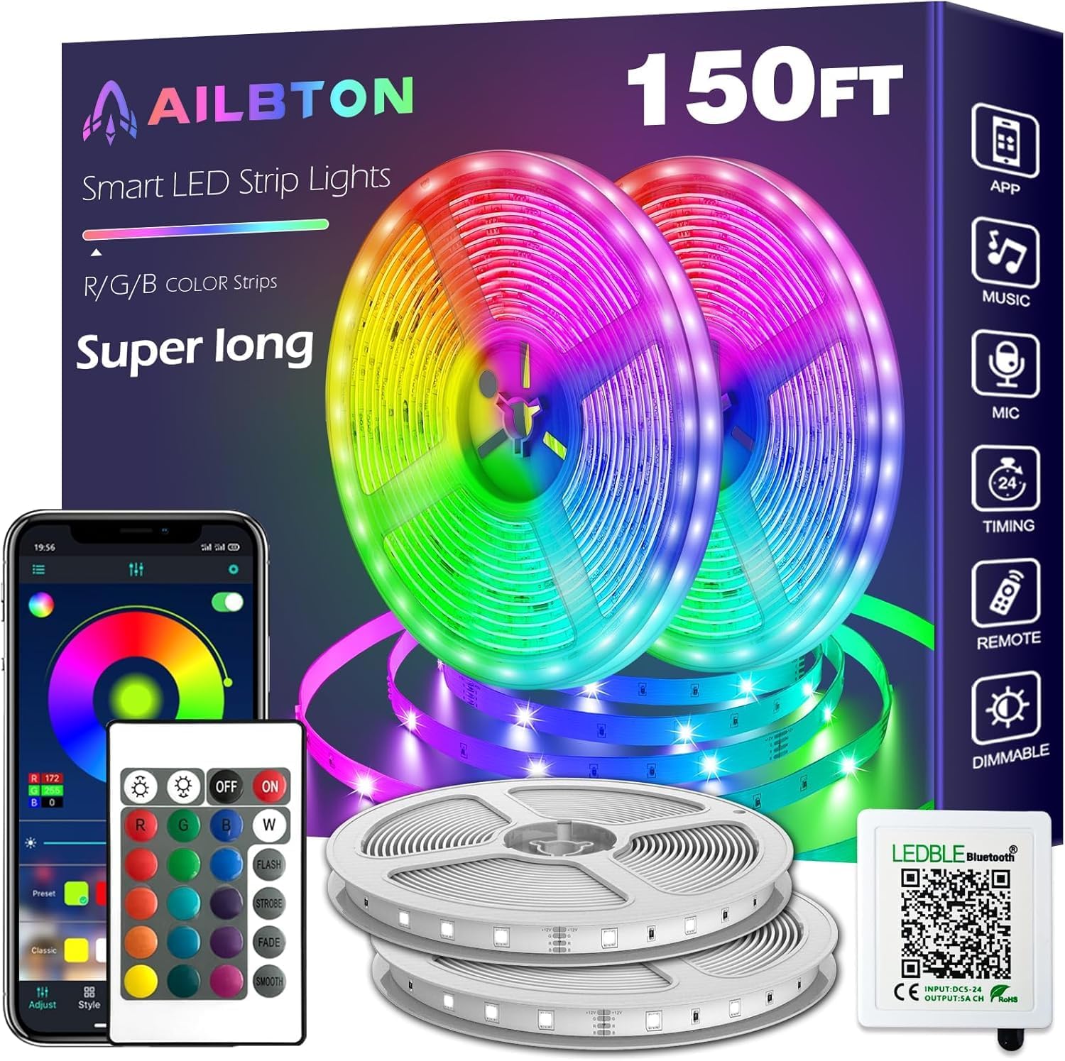 400 ft RGB Outdoor String Lights