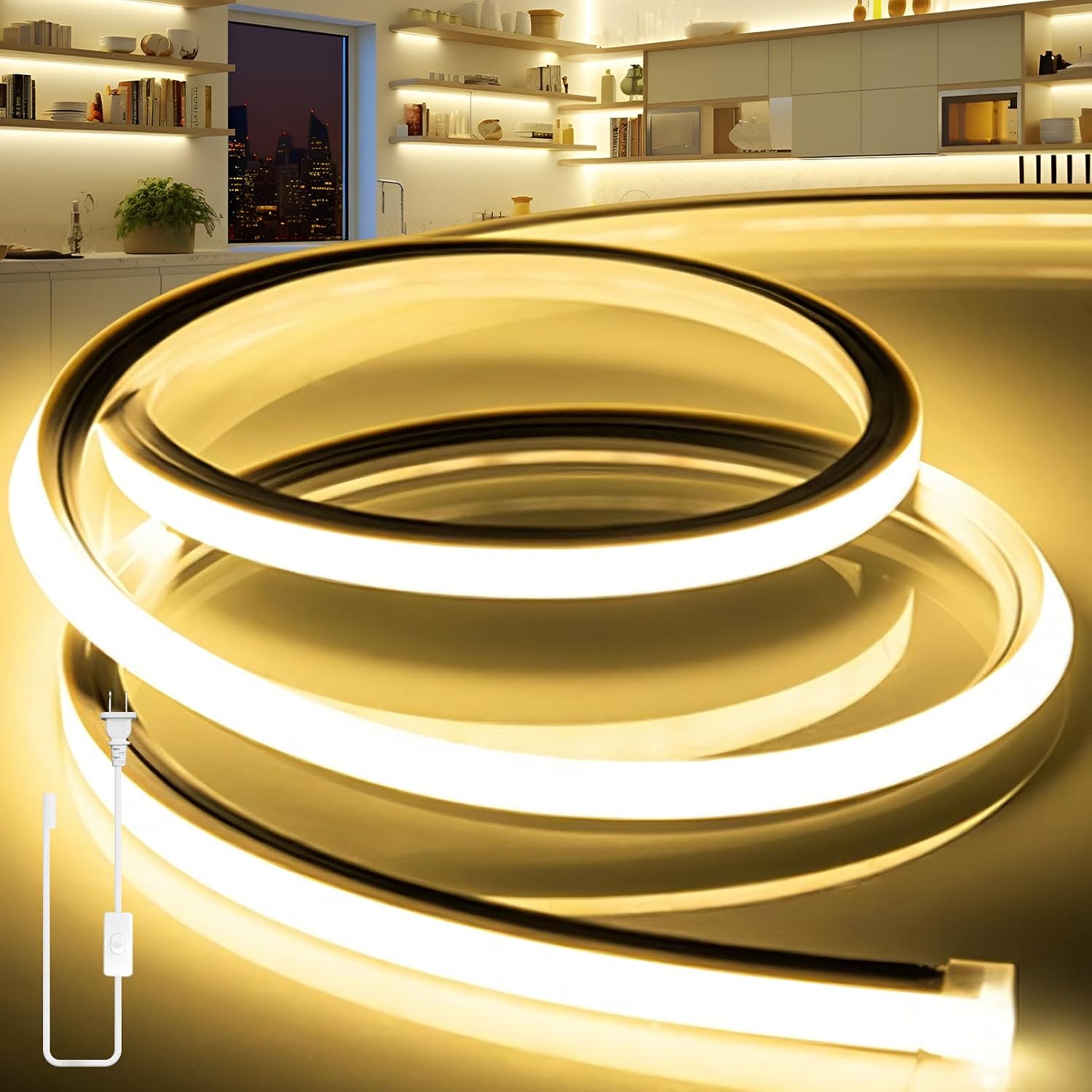 9.8 ft Warm White Neon Rope Light