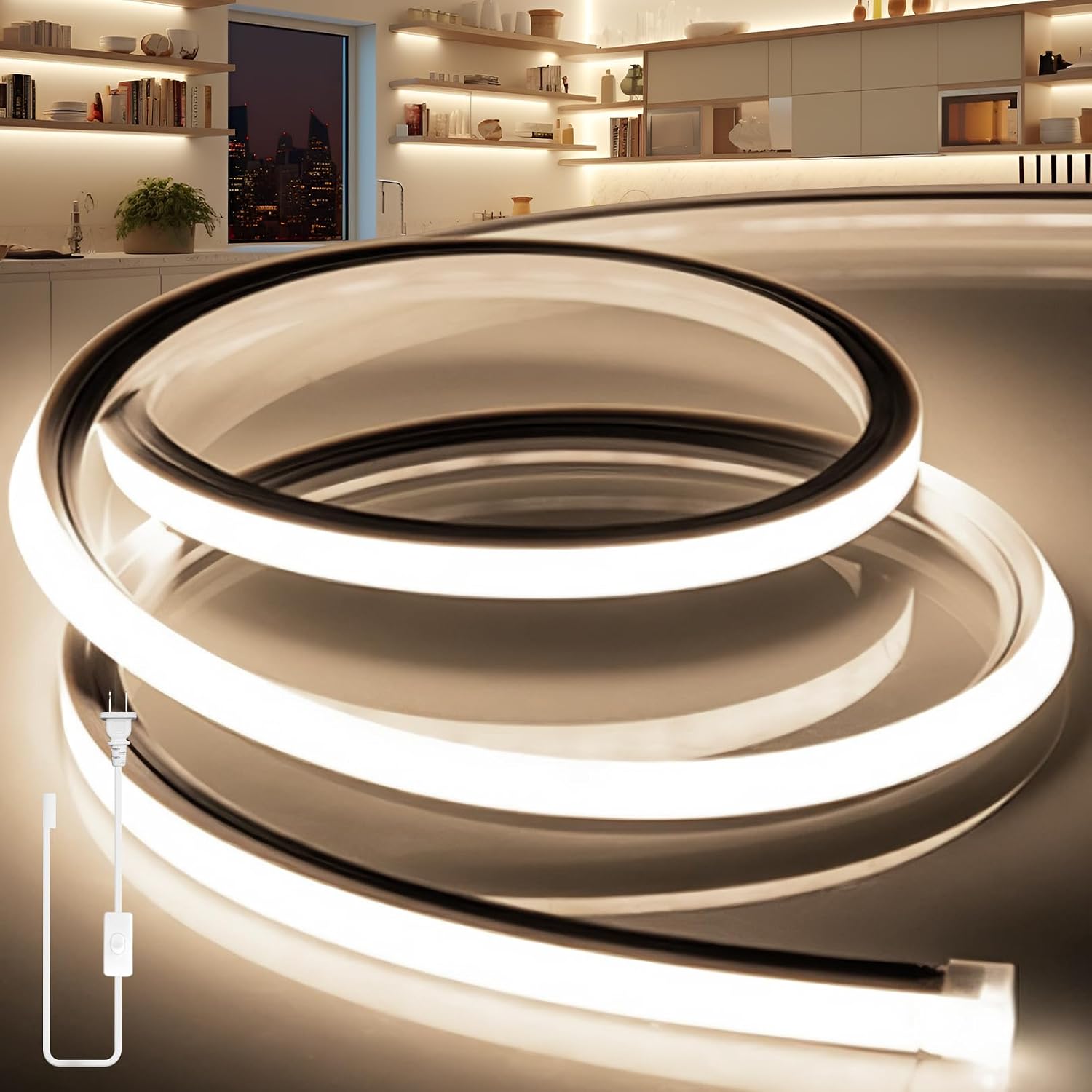 9.8 ft Warm White Neon Rope Light