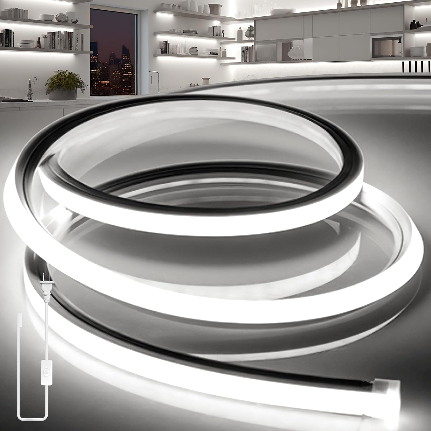 9.8 ft Warm White Neon Rope Light