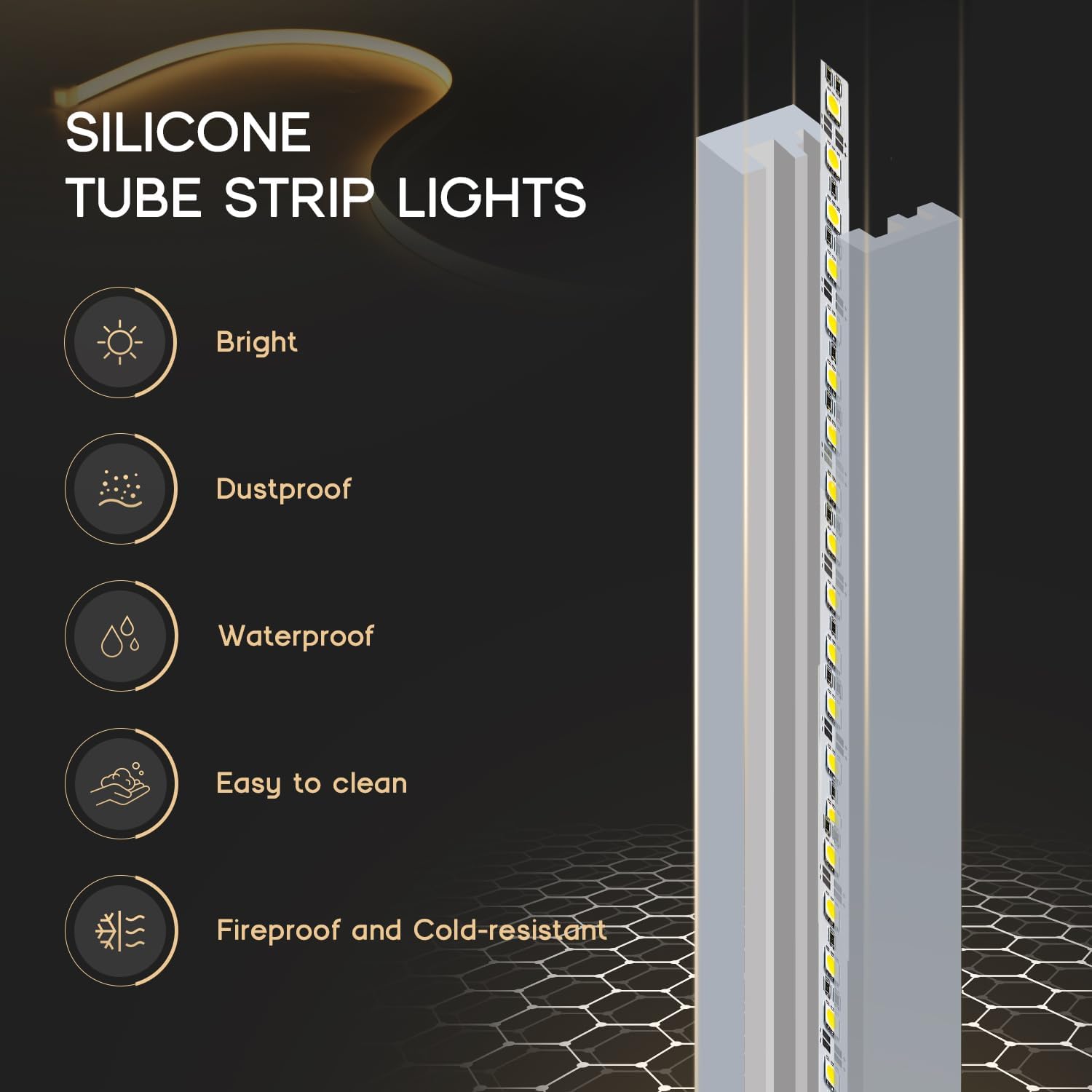 9.8 ft Warm White Neon Rope Light
