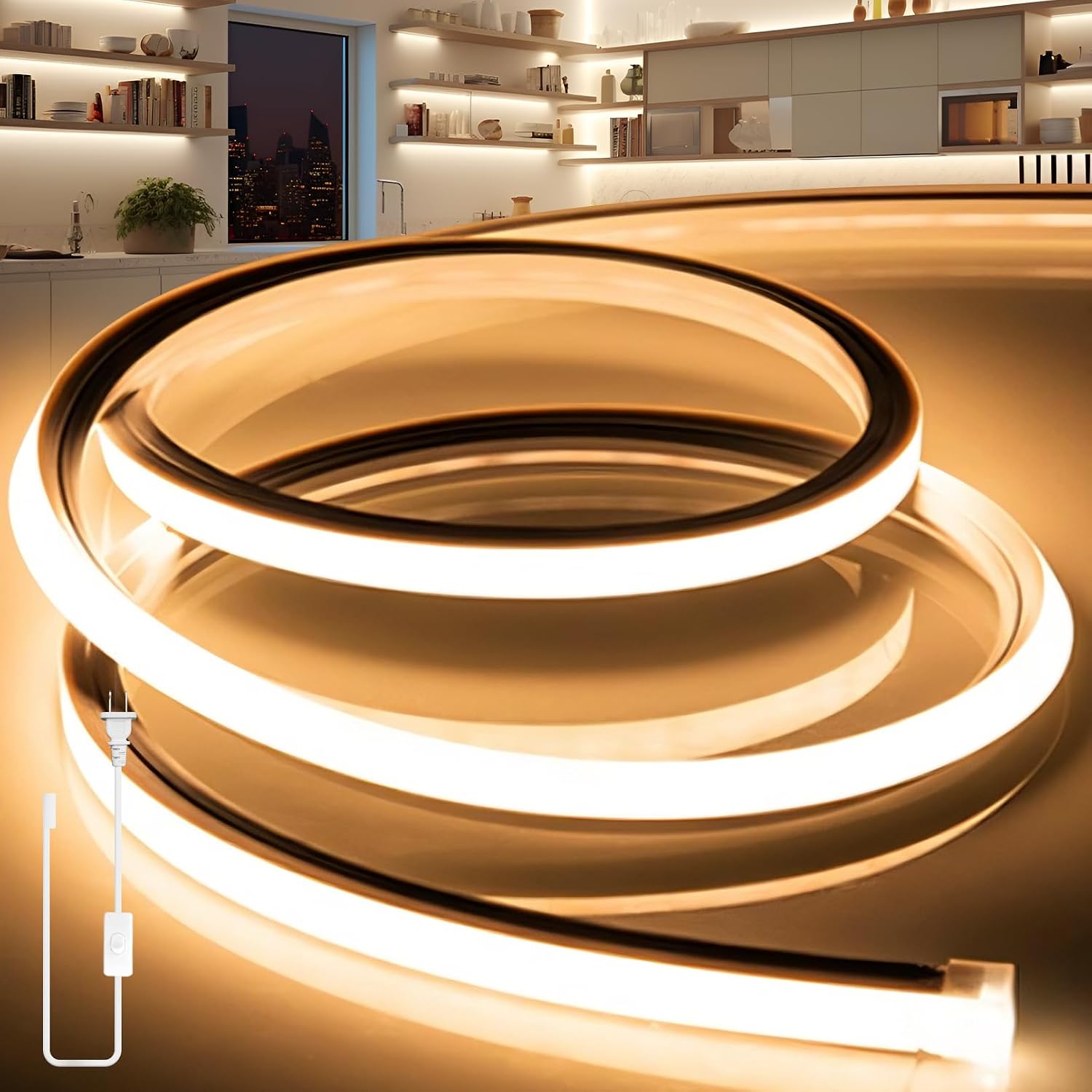 9.8 ft Warm White Neon Rope Light