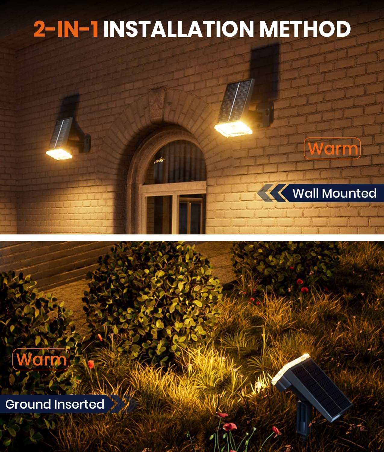 Adjustable Solar Outdoor Spotlights