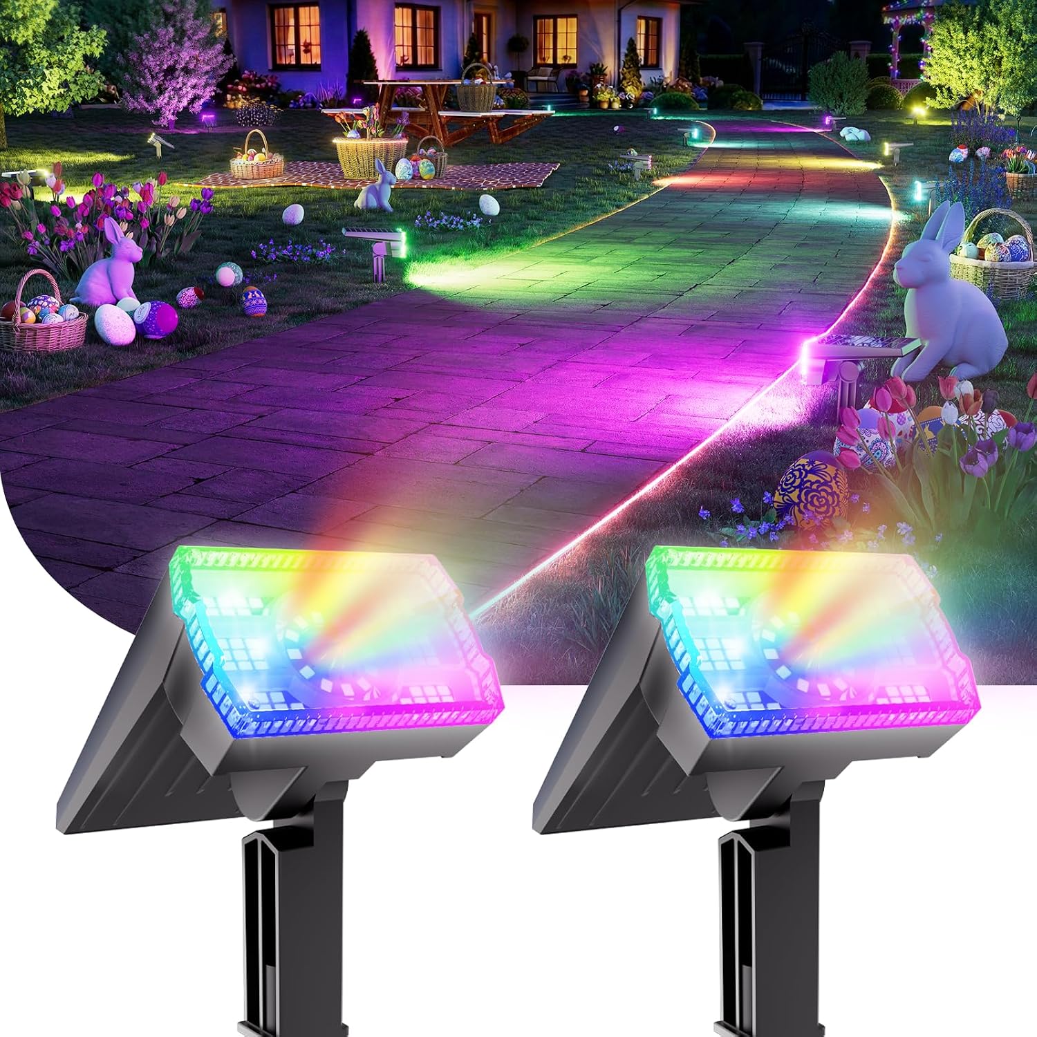 Adjustable Solar Outdoor Spotlights