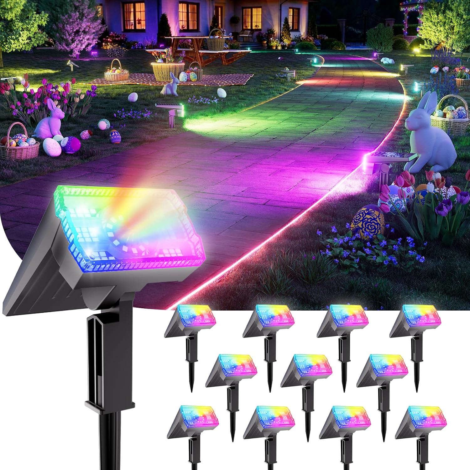 Adjustable Solar Outdoor Spotlights