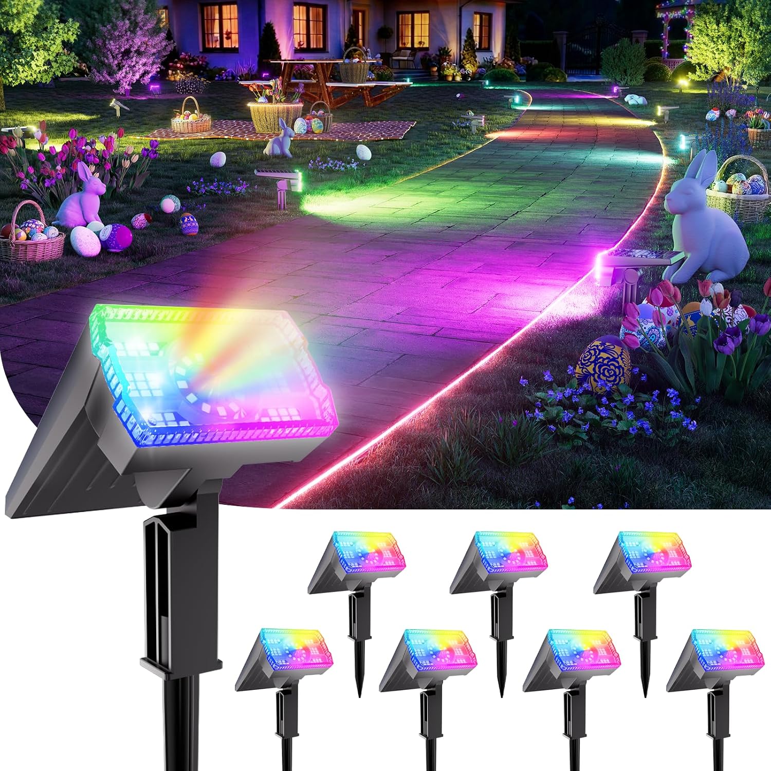 Adjustable Solar Outdoor Spotlights