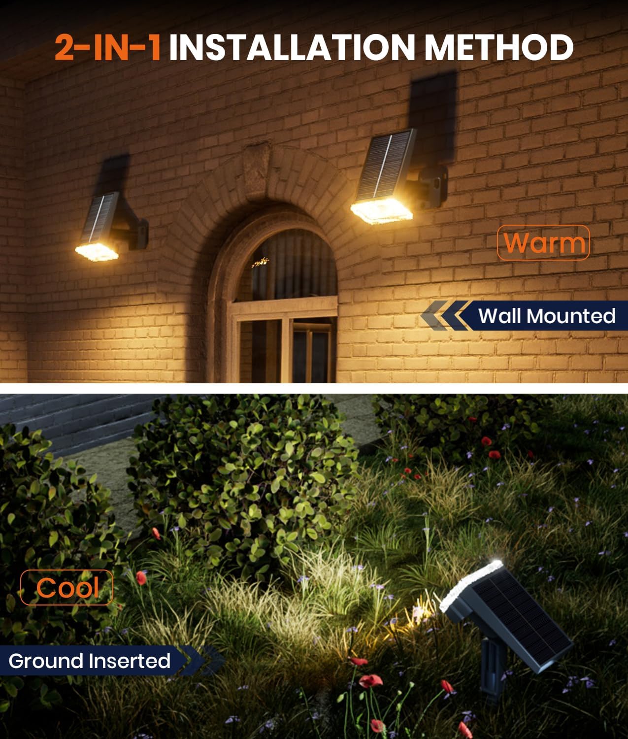Adjustable Solar Outdoor Spotlights