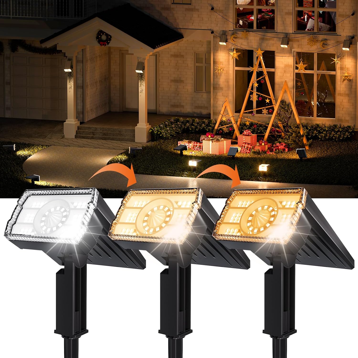 Adjustable Solar Outdoor Spotlights