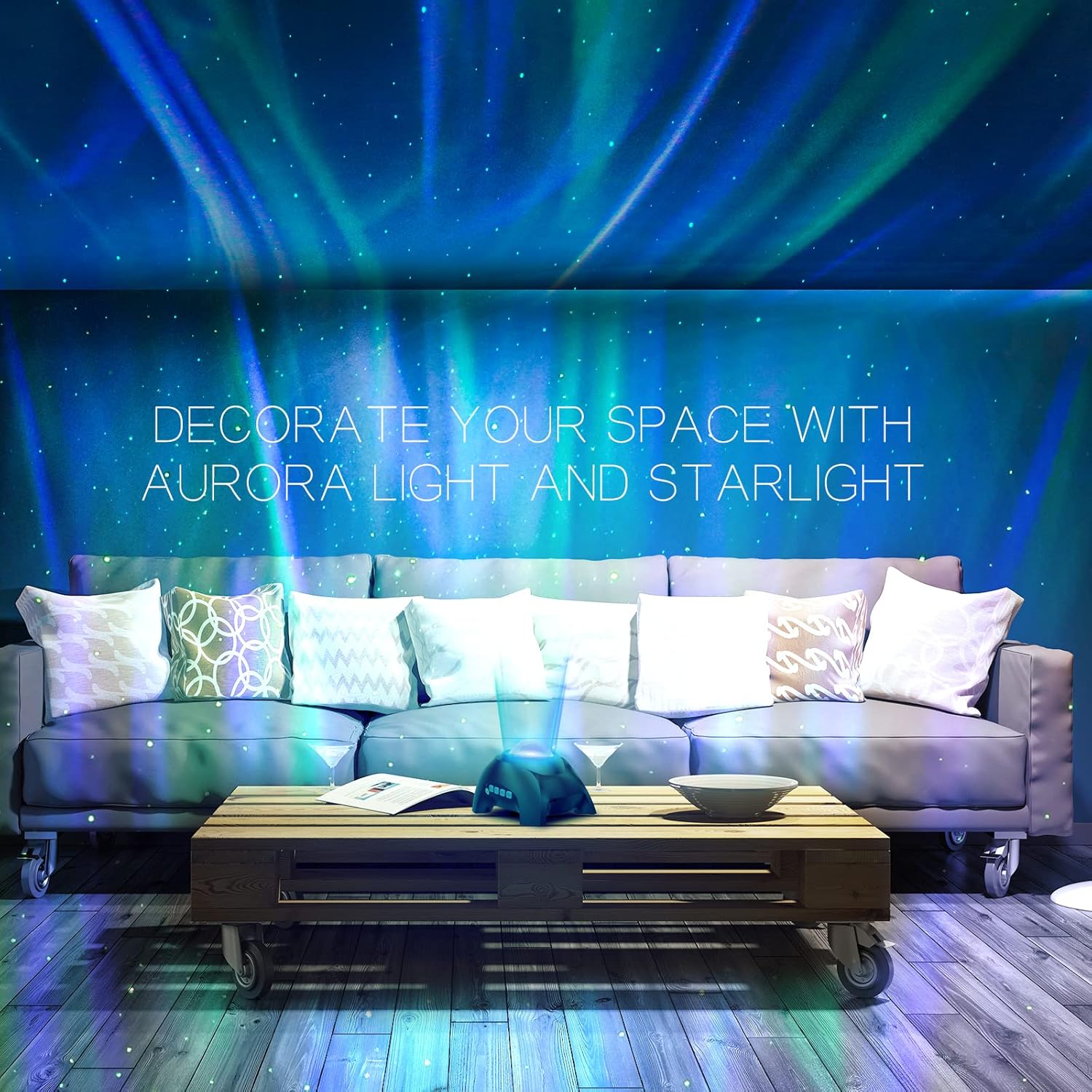 Aurora Star Projector with Bluetooth Speaker