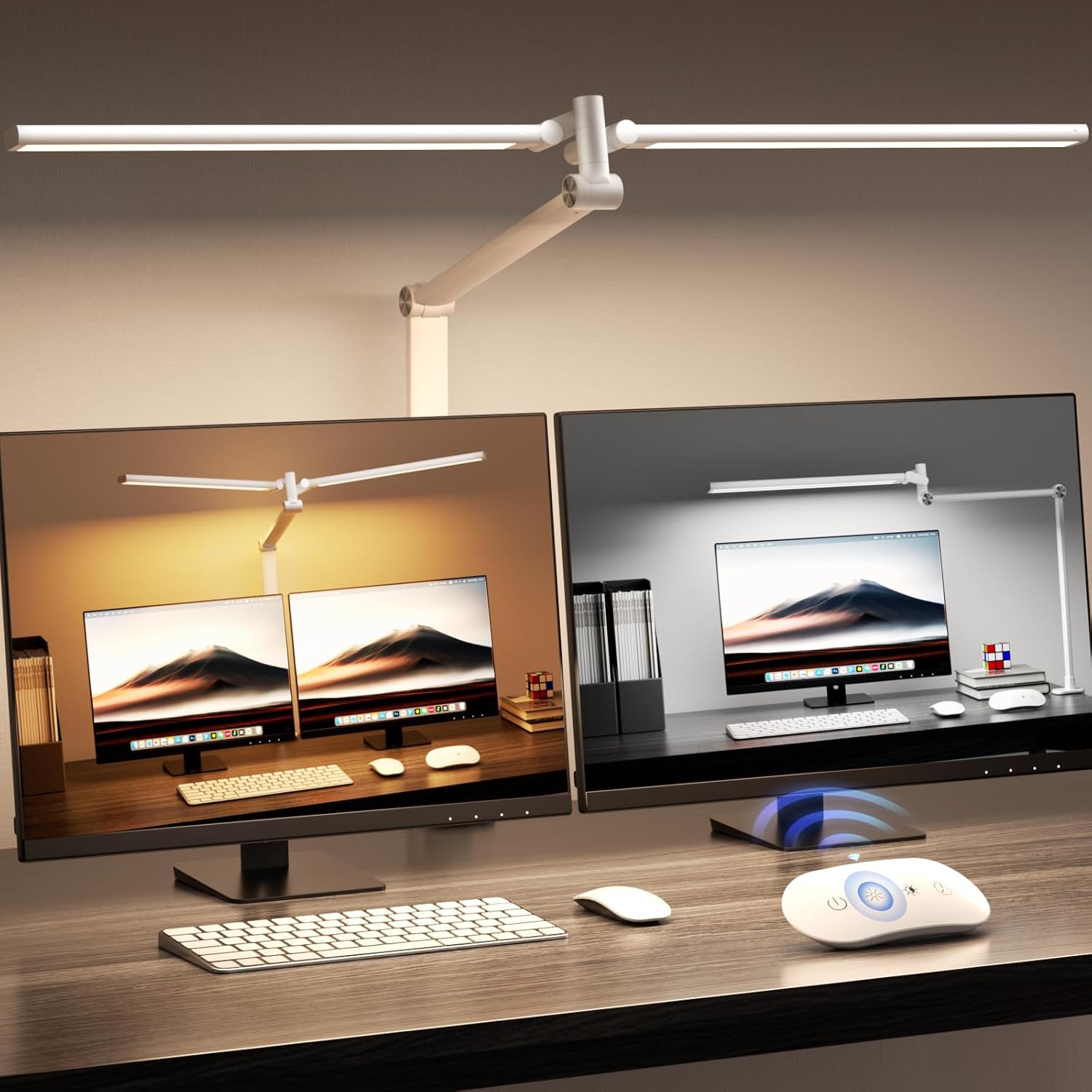Black Clamp Desk Lamp with Flexible Gooseneck