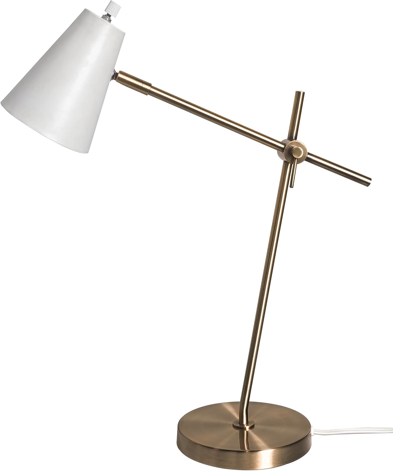 Black Cone Brass Table Lamp