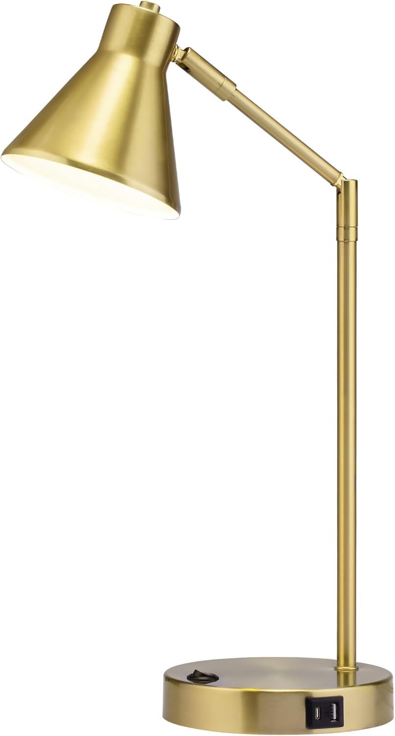 Black Gold Adjustable Desk Lamp