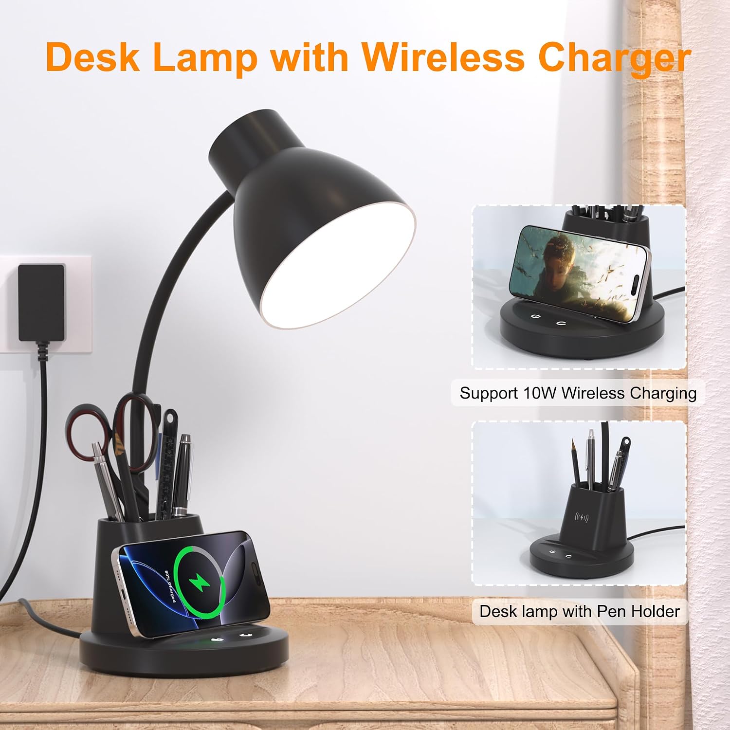 Black LED Desk Lamp