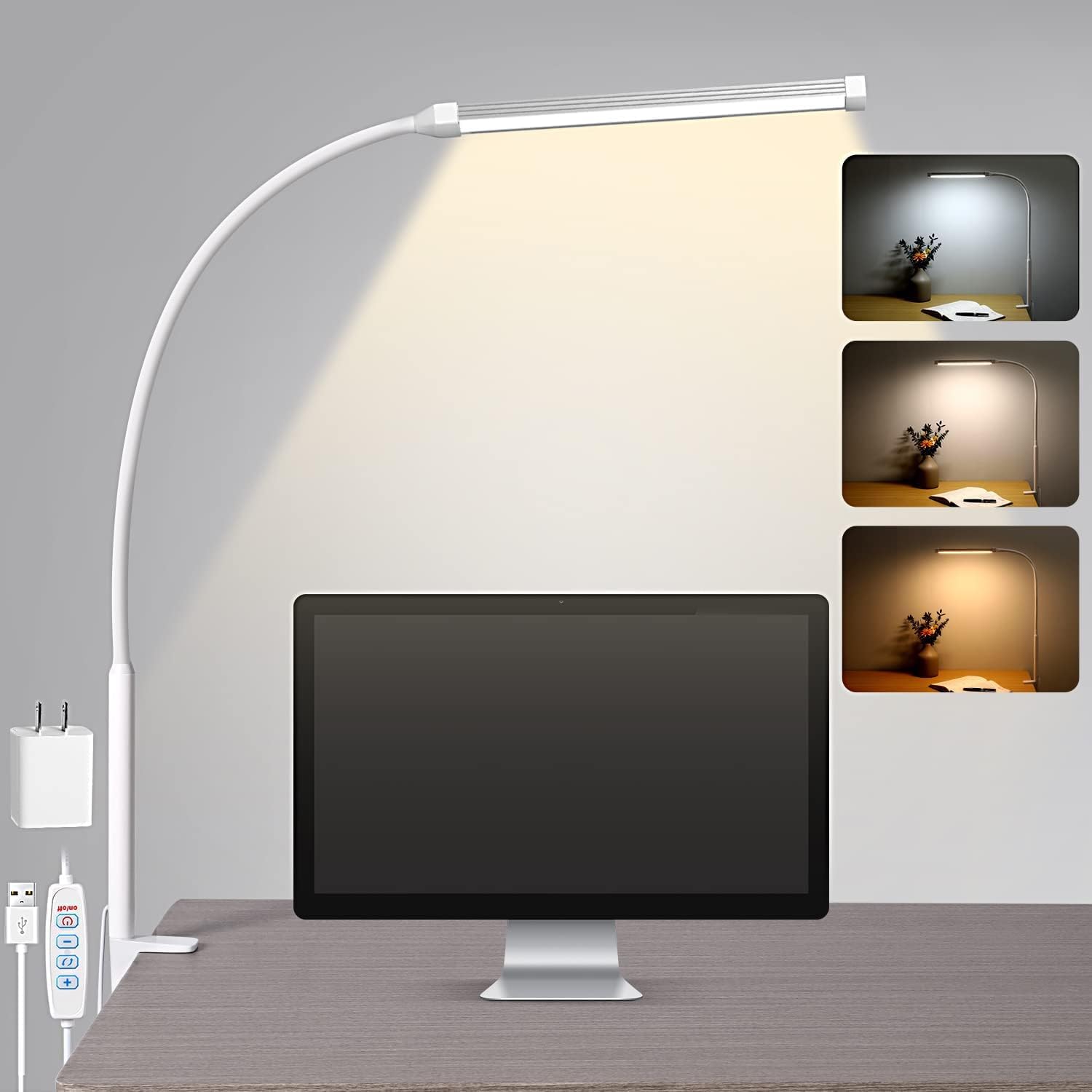Flexible Gooseneck Clamp-On LED