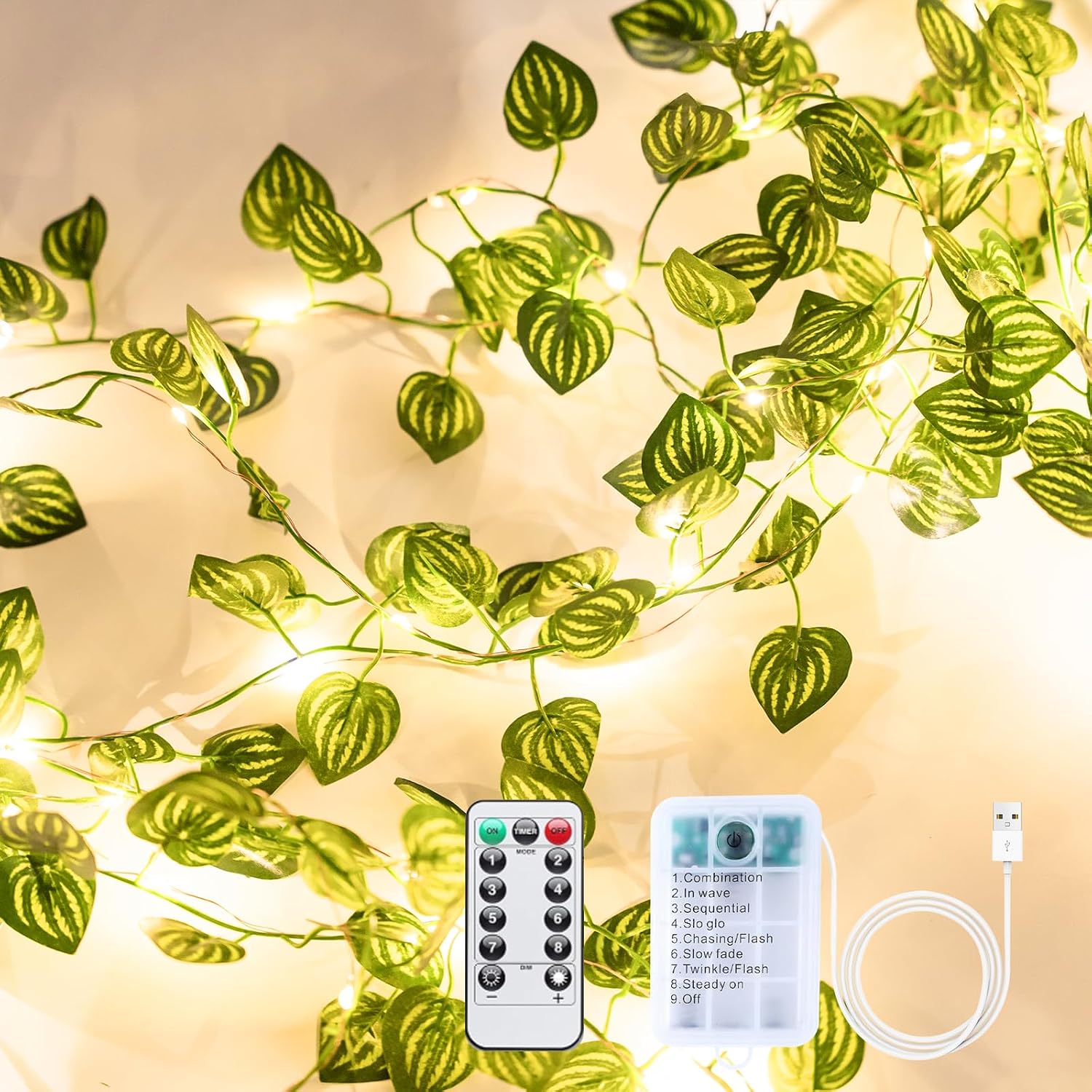 Ivy Garland Fairy Lights - 33 ft
