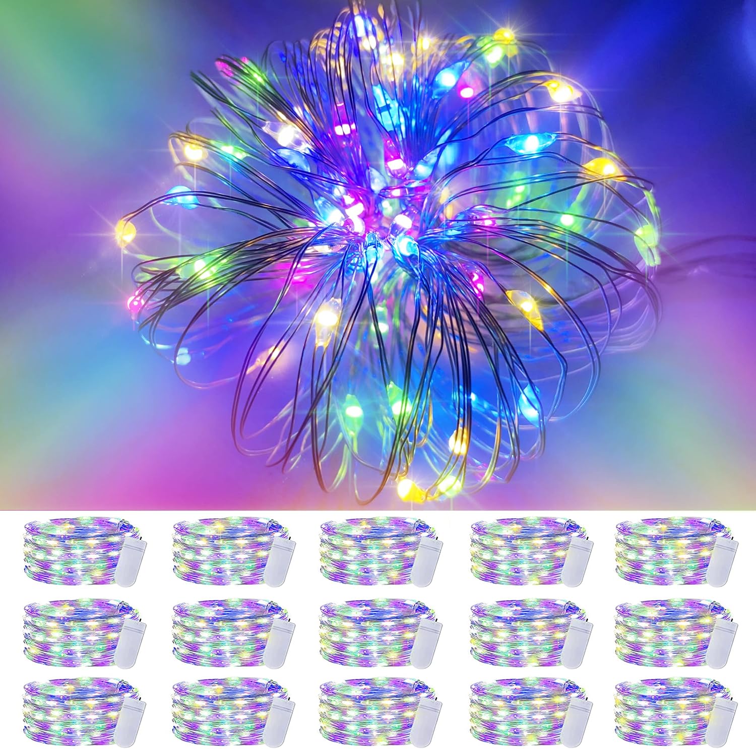 Purple Fairy Lights 15-pack