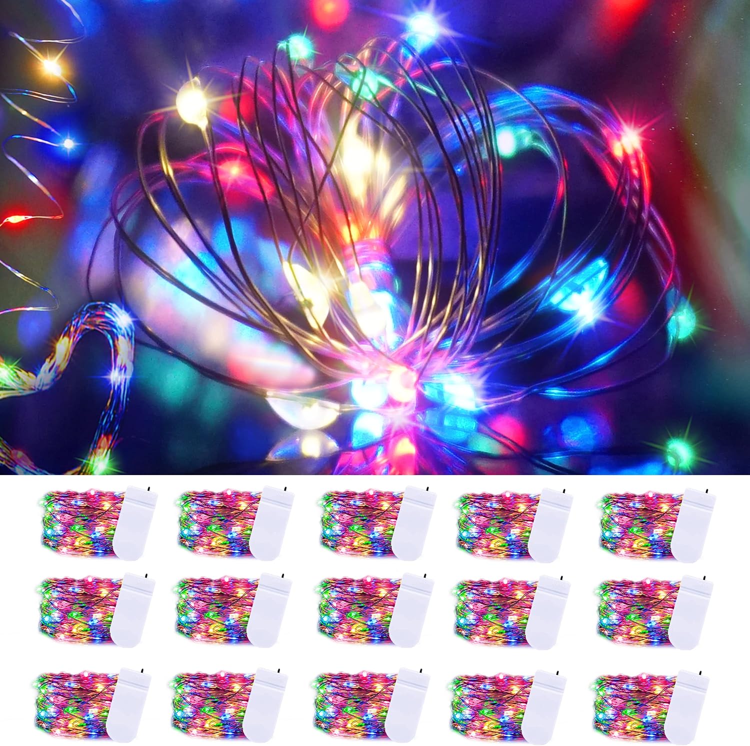 Purple Fairy Lights 15-pack