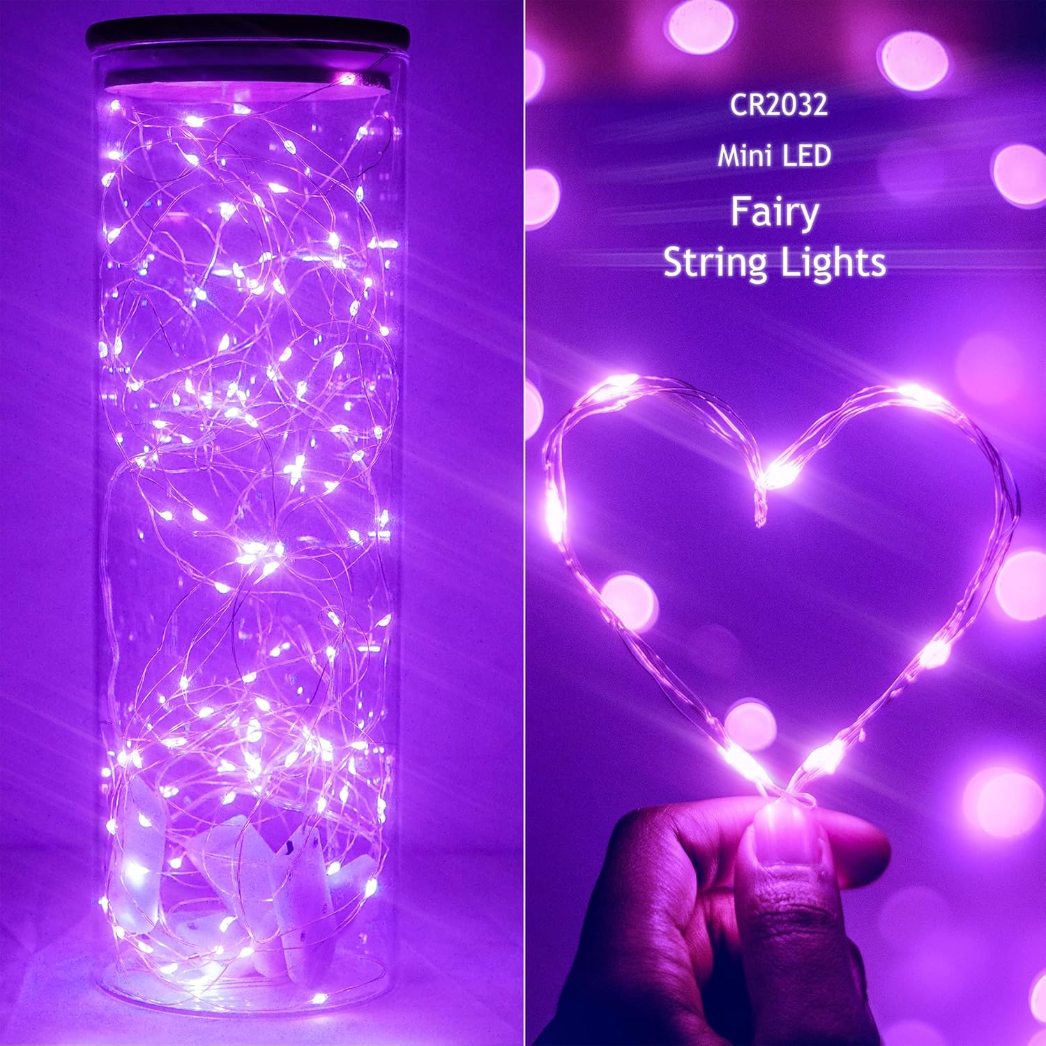 Purple Fairy Lights 15-pack