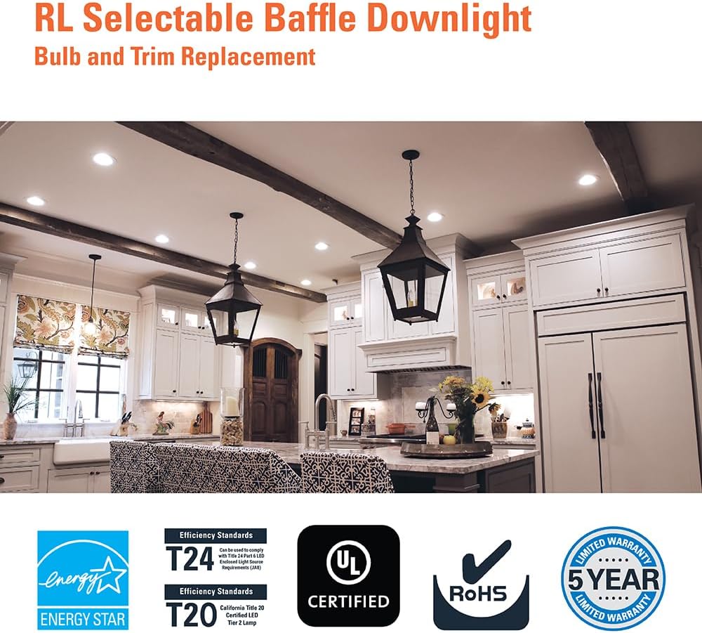 White Round LED Recessed Light