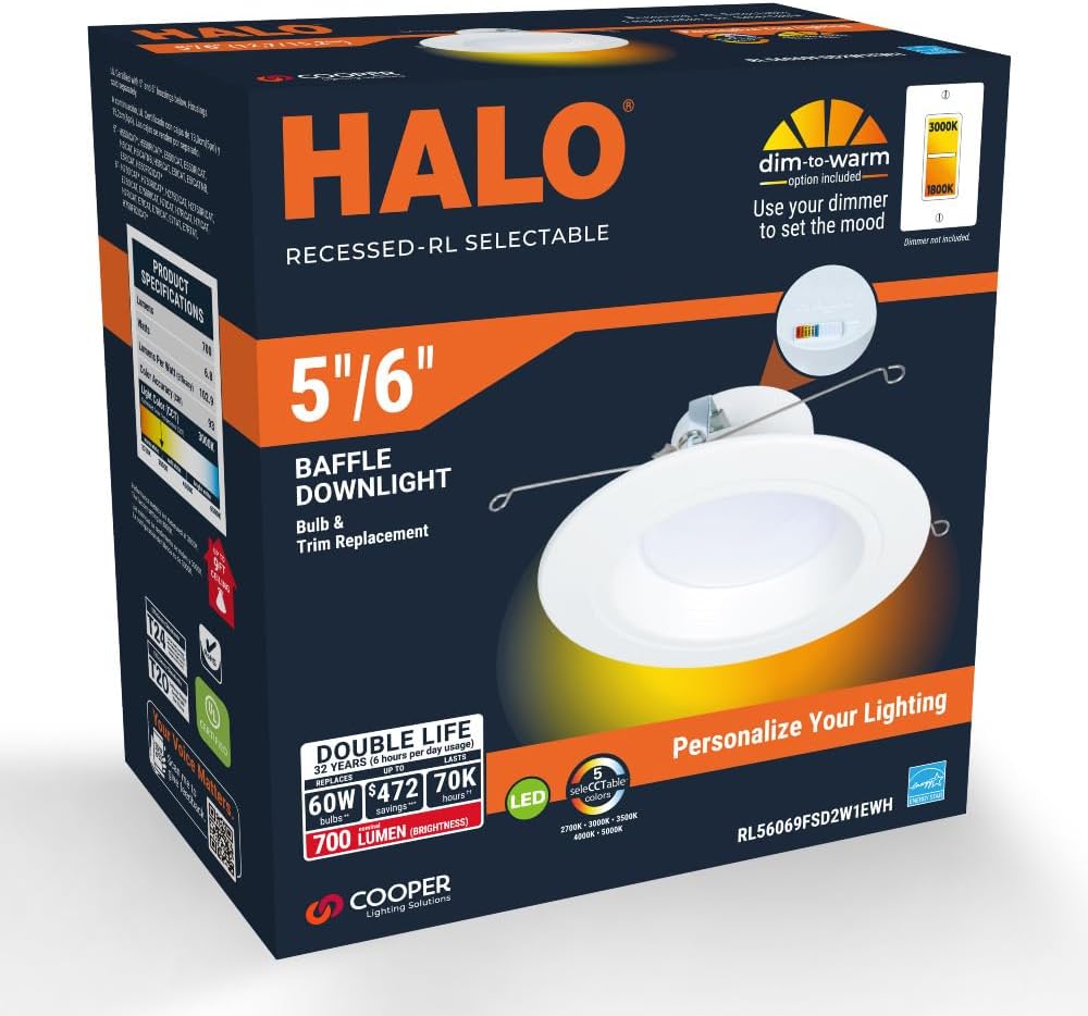 White Round LED Recessed Light
